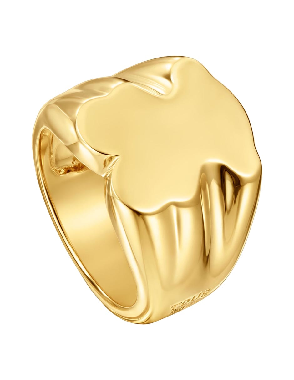 Anillo de oso Sweet Dolls de plata P 925 con acabado baño de oro 5