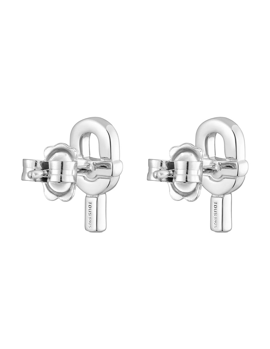 Aretes de eslabones Manifesto de plata P 925 con acabado brillante 3