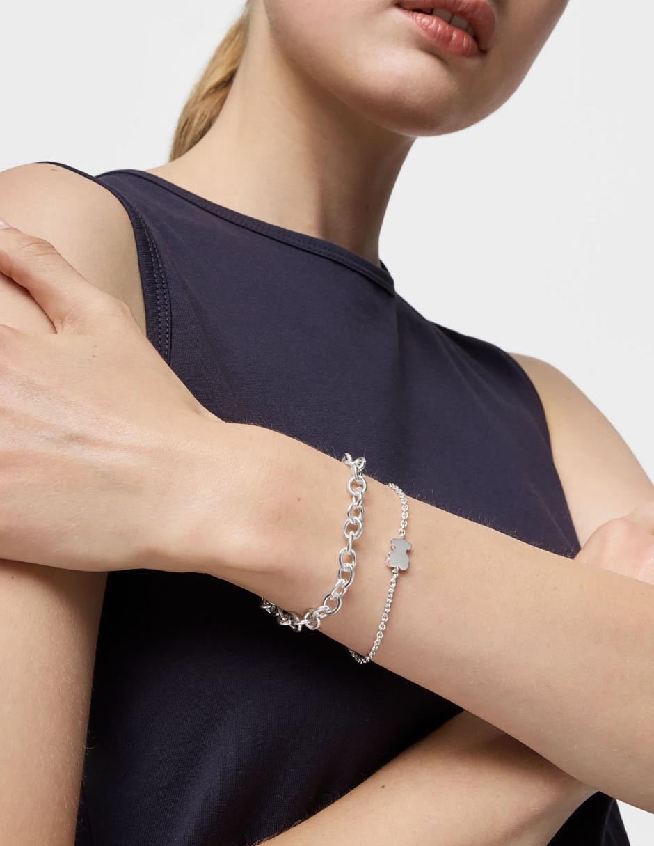 Pulsera de plata P 925 Sweet Dolls con acabado liso 6