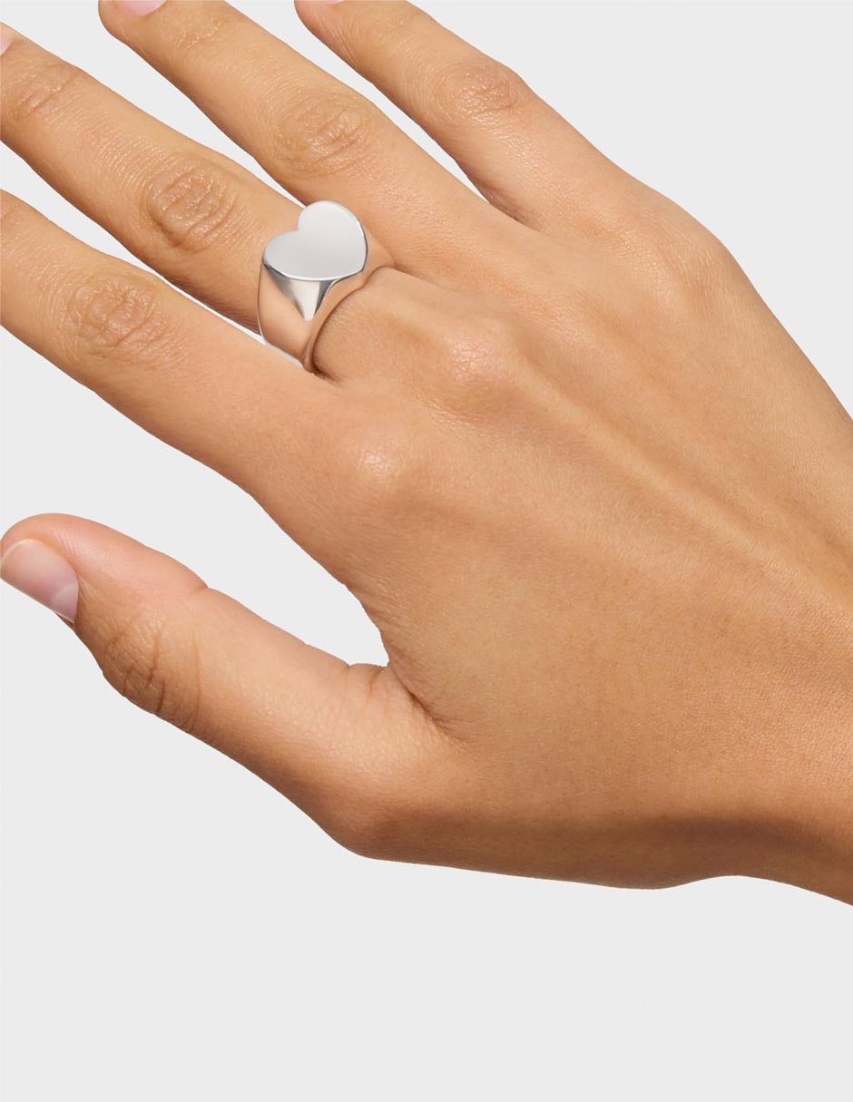Anillo de corazón Sweet Dolls P 925 de plata brillante 4