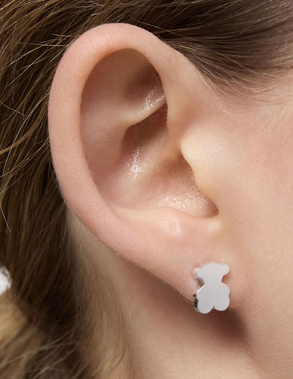 Aretes de oso Sweer Dolls de plata P 925 con acabado brillante 6