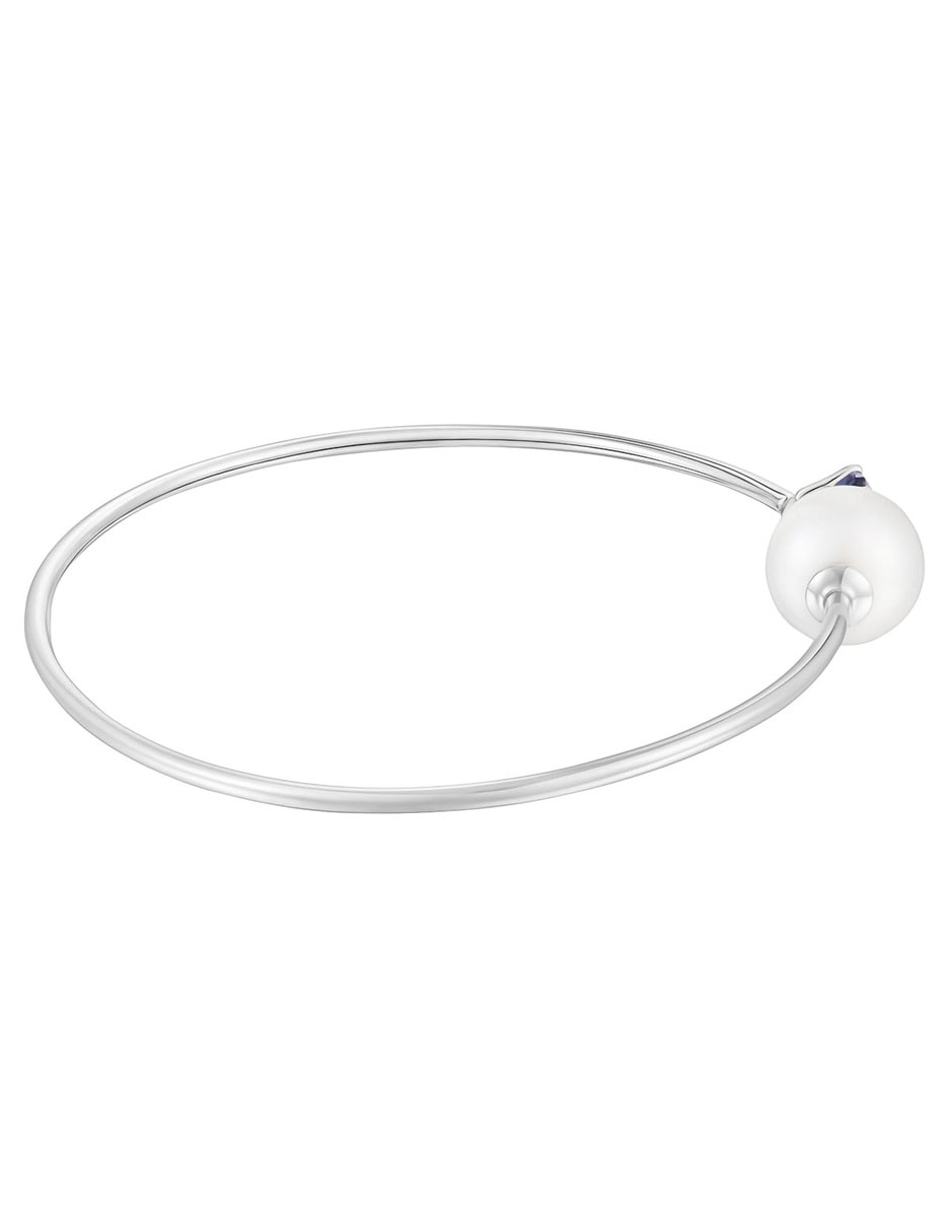 Pulsera de oro blanco con perla 18 k Ivette 2