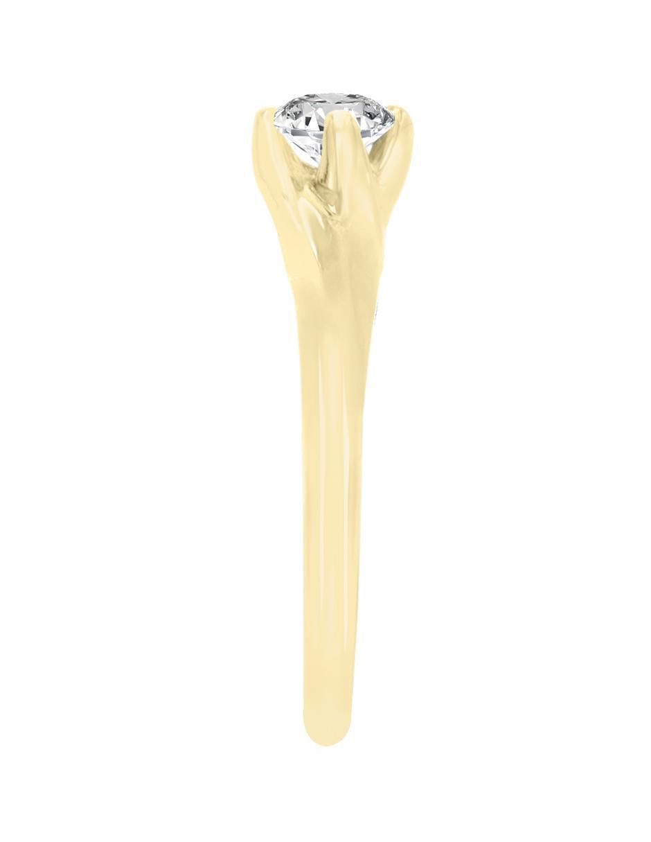 Solitario "de" oro 14 k klamore fernanda diamante