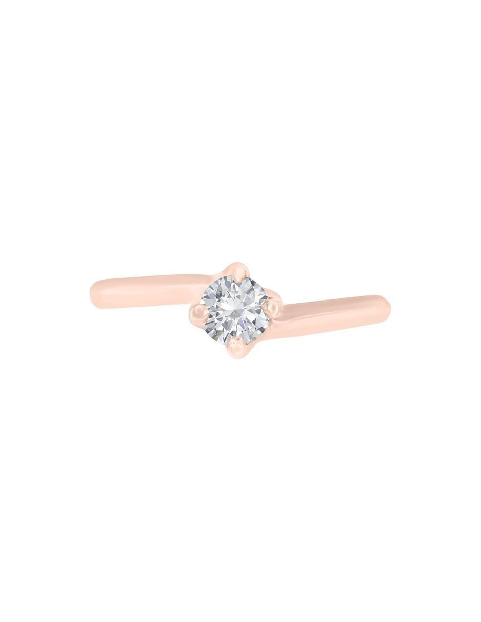 Solitario de oro 14 k Fernanda diamante Solitario de oro 14 k Fernanda diamante