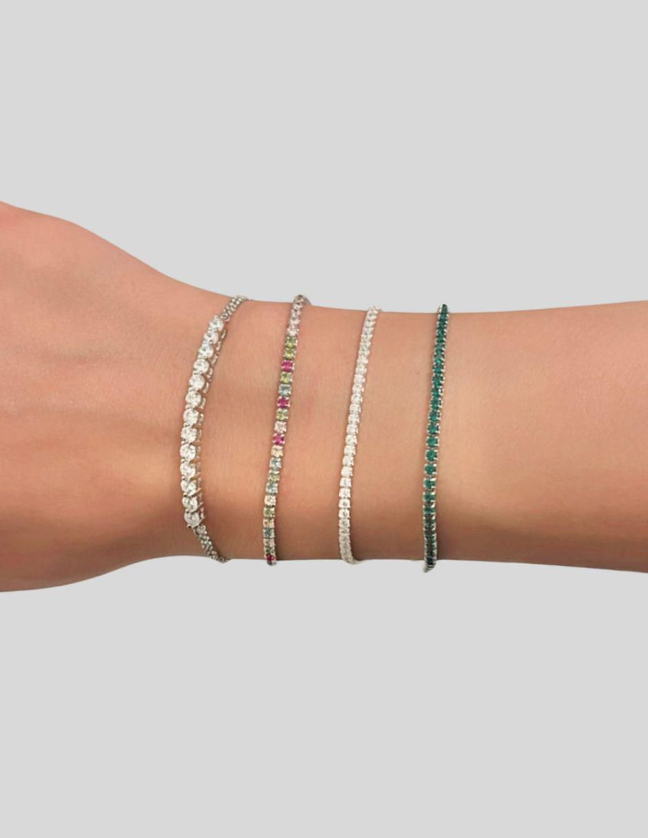 Brazalete de plata P 925 con acabado lustre 3