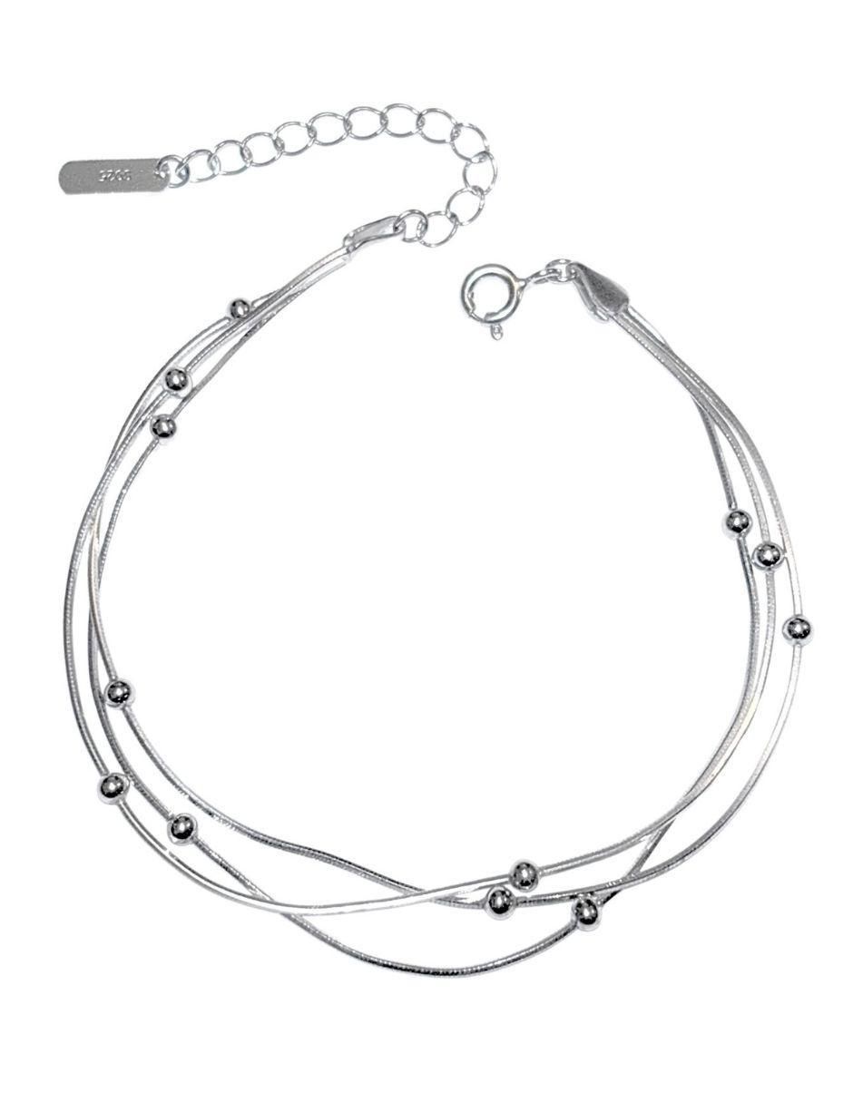 Brazalete de plata P 925 con acabado lustre Brazalete de plata P 925 con acabado lustre