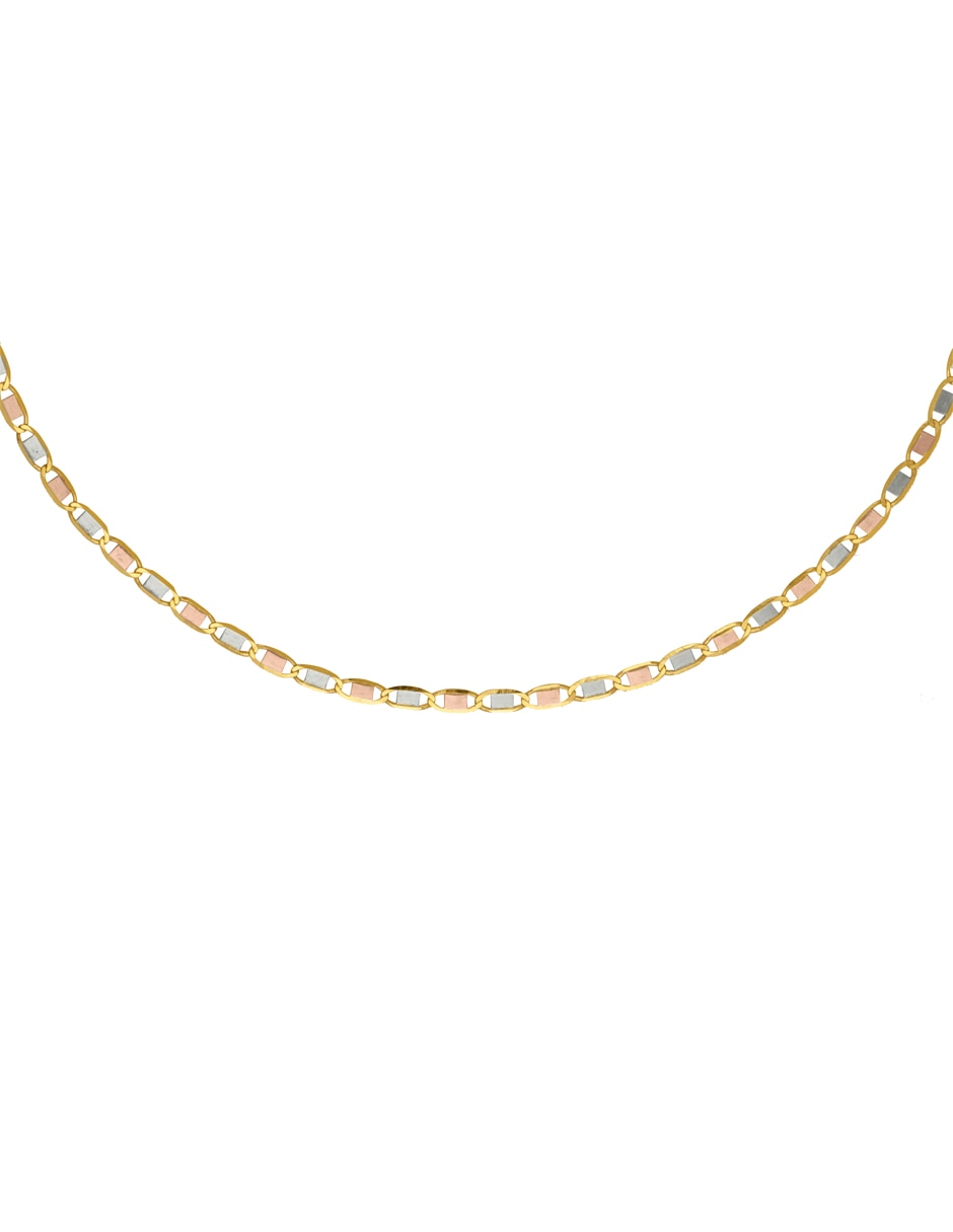 Collar de eslabones de oro florentino 14 K