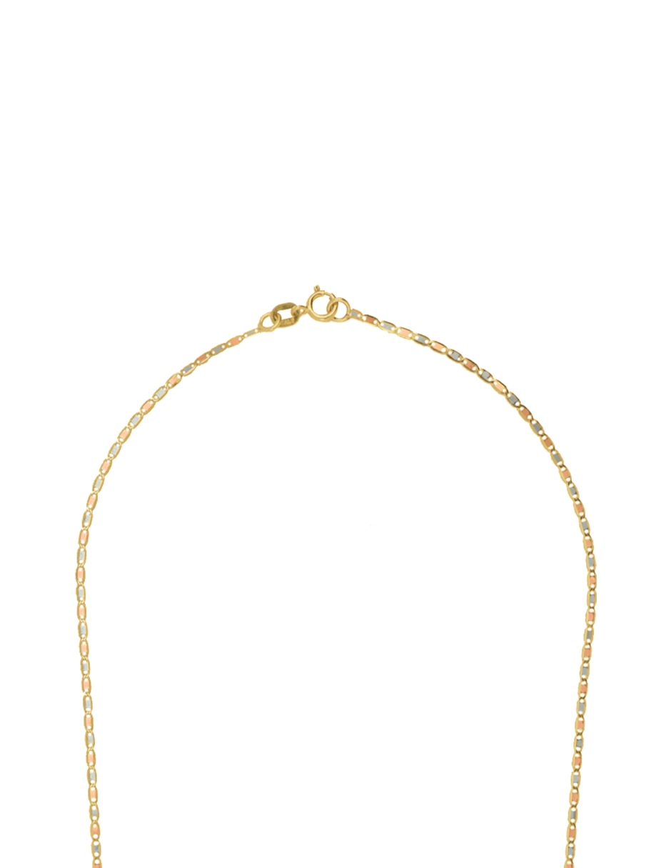 Collar de eslabones de oro florentino 14 K 3