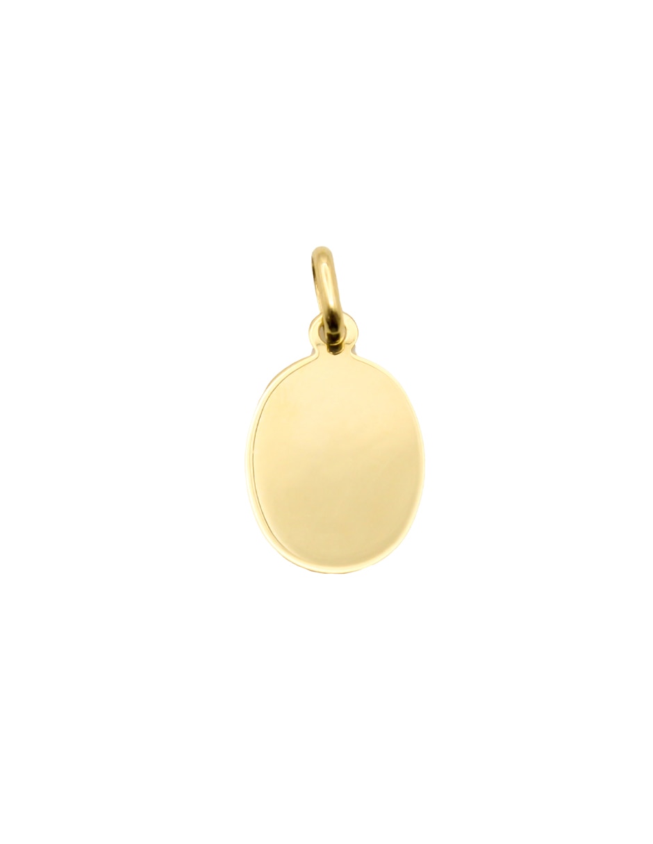Medalla ovalada sagrado corazón de oro amarillo 14 K 2