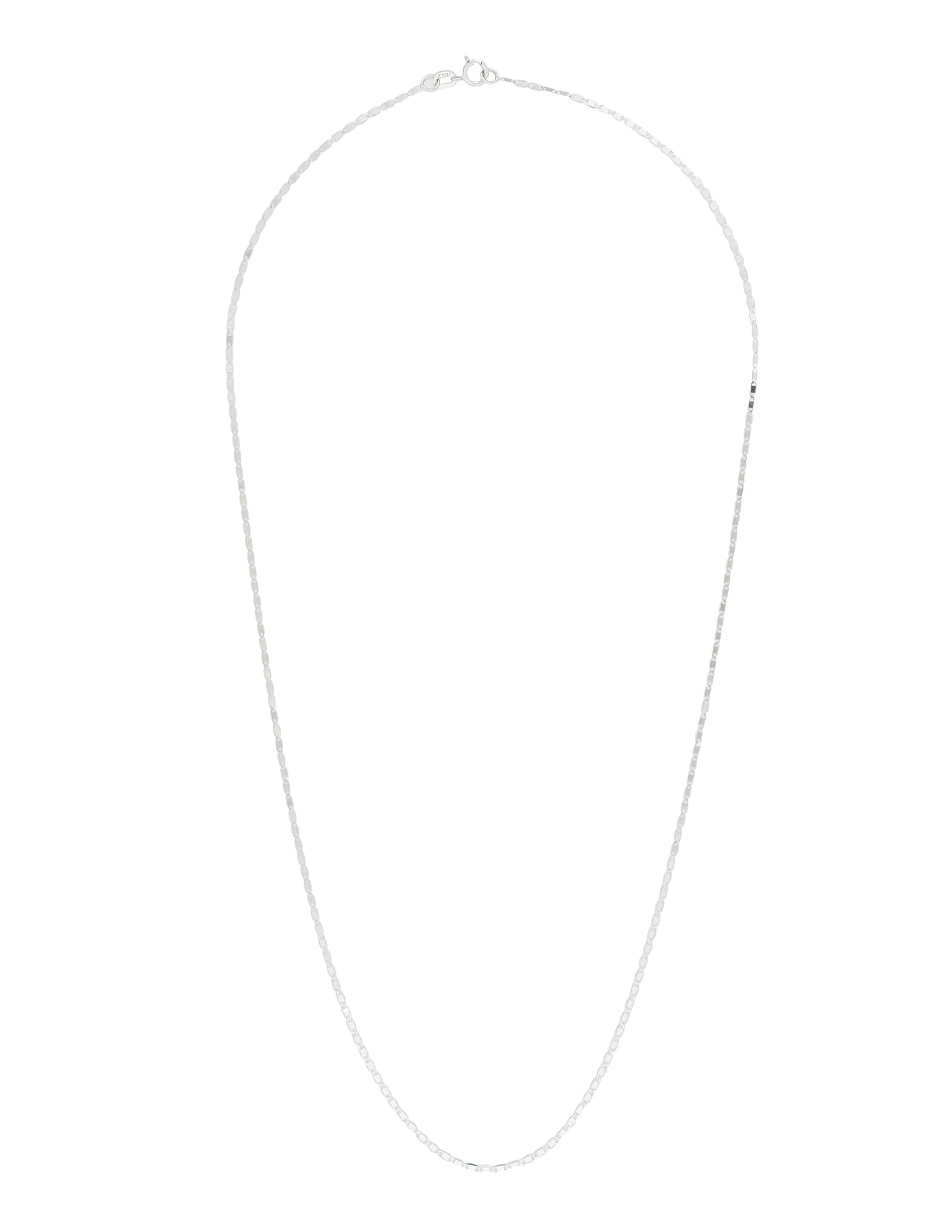 Collar de eslabones de oro blanco 14 K 2