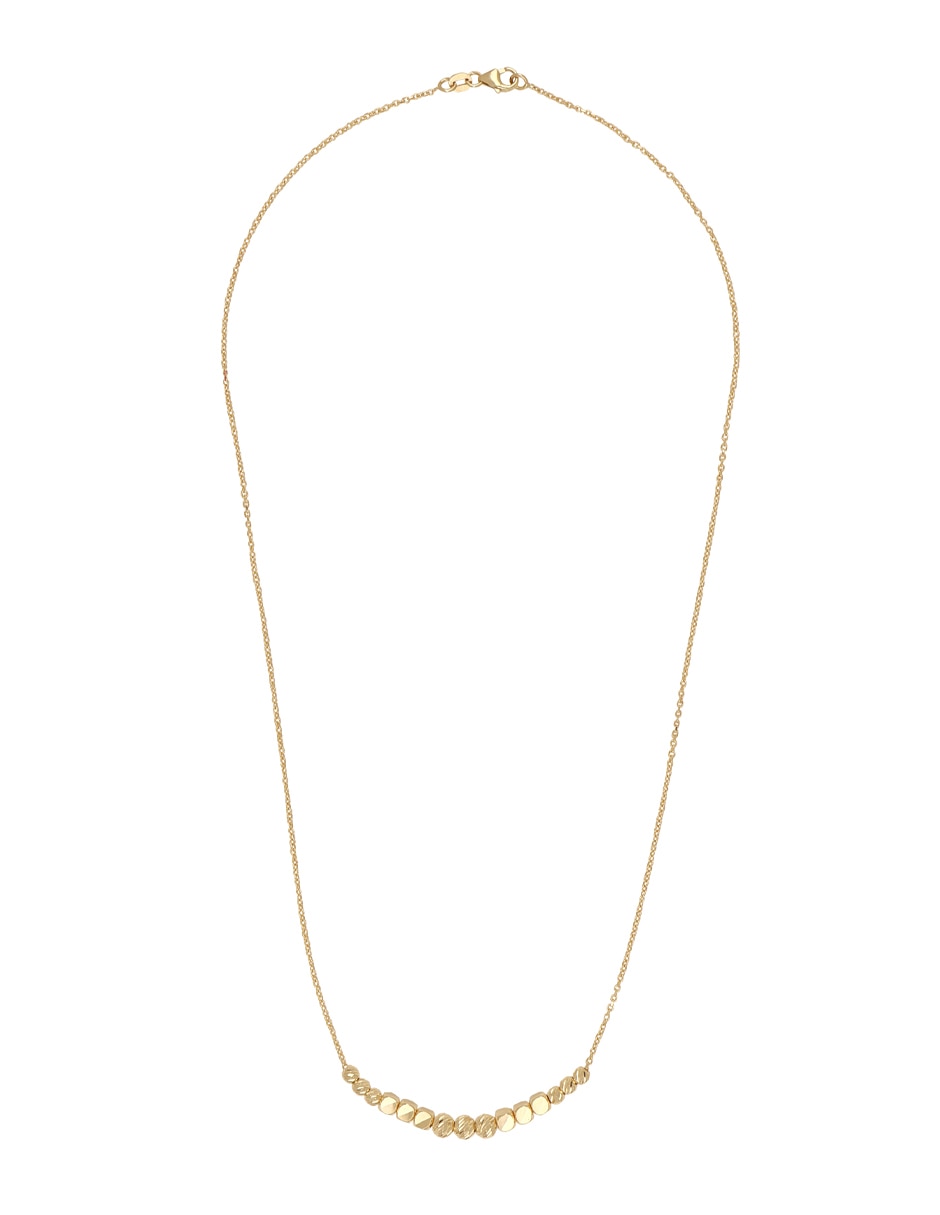 Gargantilla ovalada de oro amarillo 14 K 2
