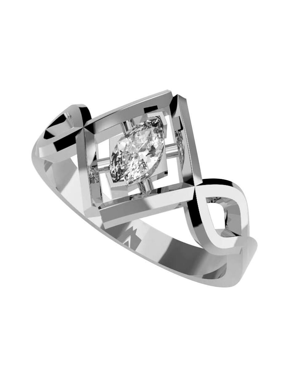 Anillo de compromiso de oro 14 k 1