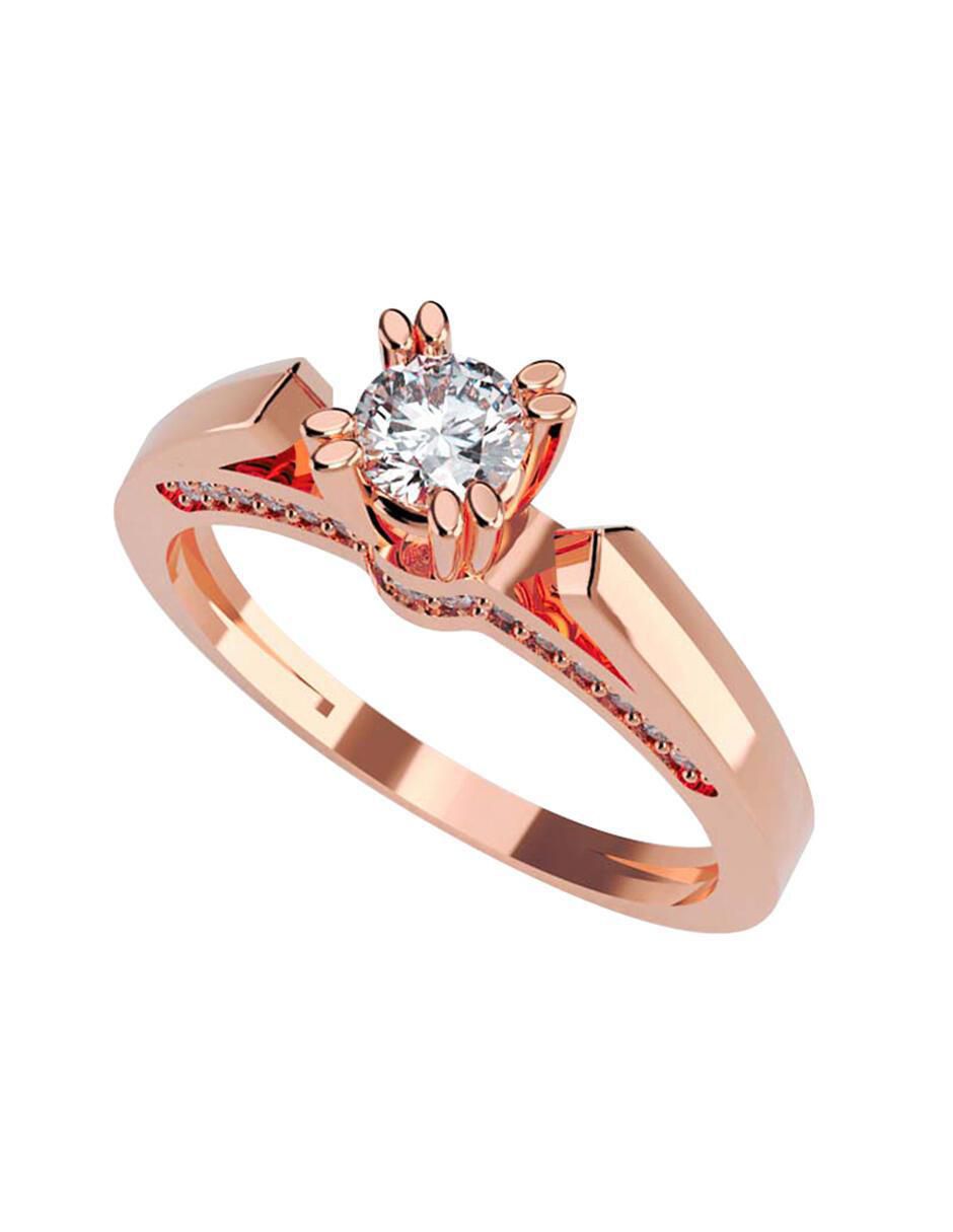 Anillo de compromiso de oro 14 k 1