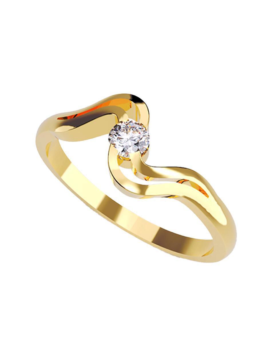 Anillo de compromiso de oro 14 k 1