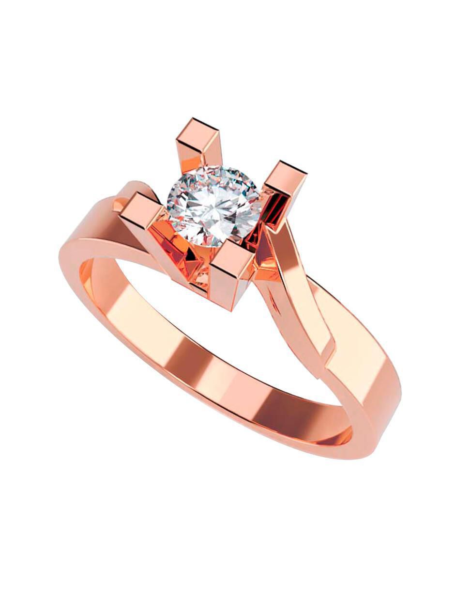 Anillo de compromiso de oro 14 k Amore Mio Liverpool