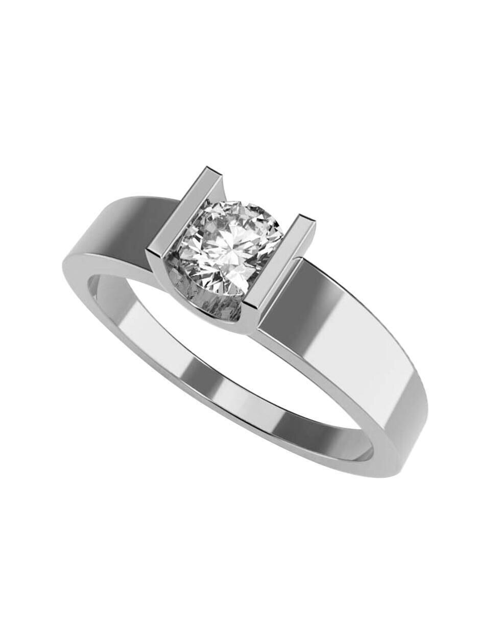 Anillo de compromiso de oro 14 k 1