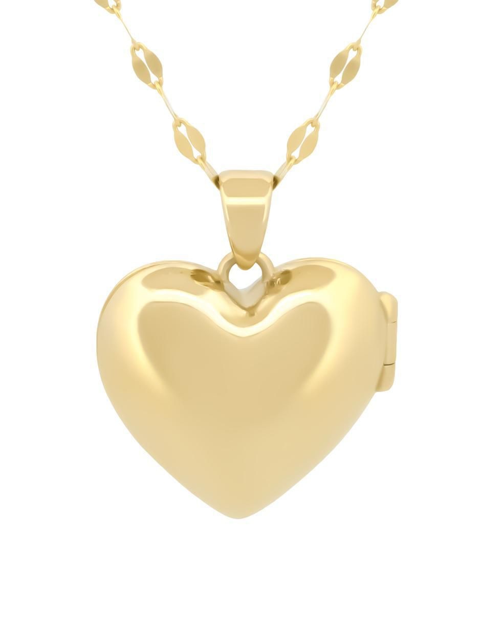 Collar de corazón de oro 10 K