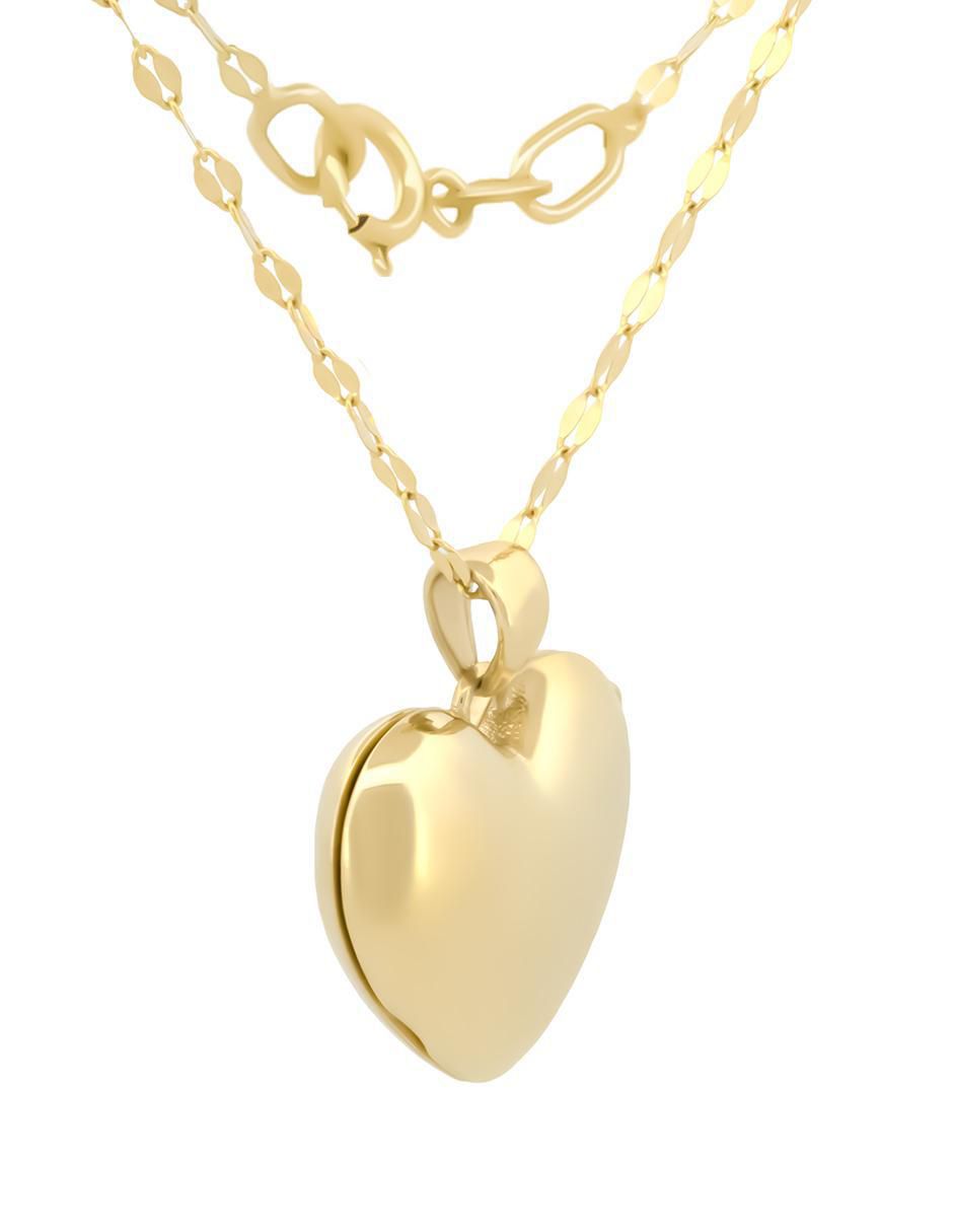 Collar de corazón de oro 10 K 6