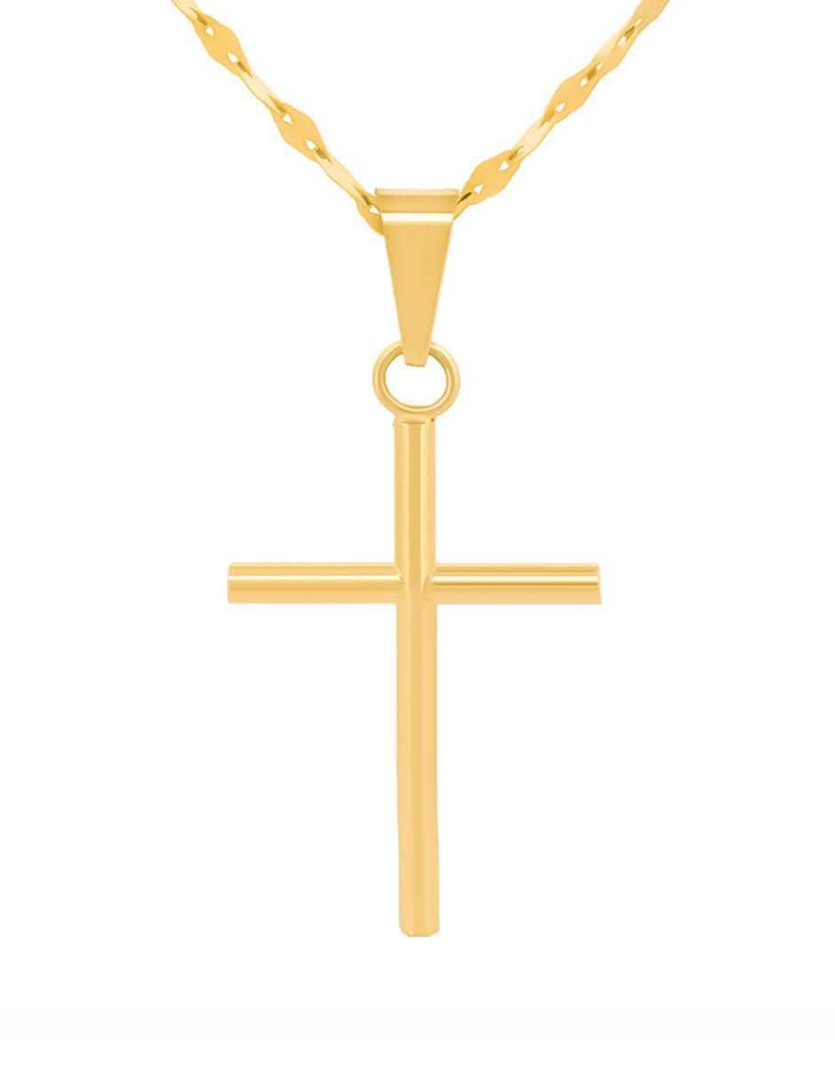 Collar de cruz de oro 10 K Collar de cruz de oro 10 K