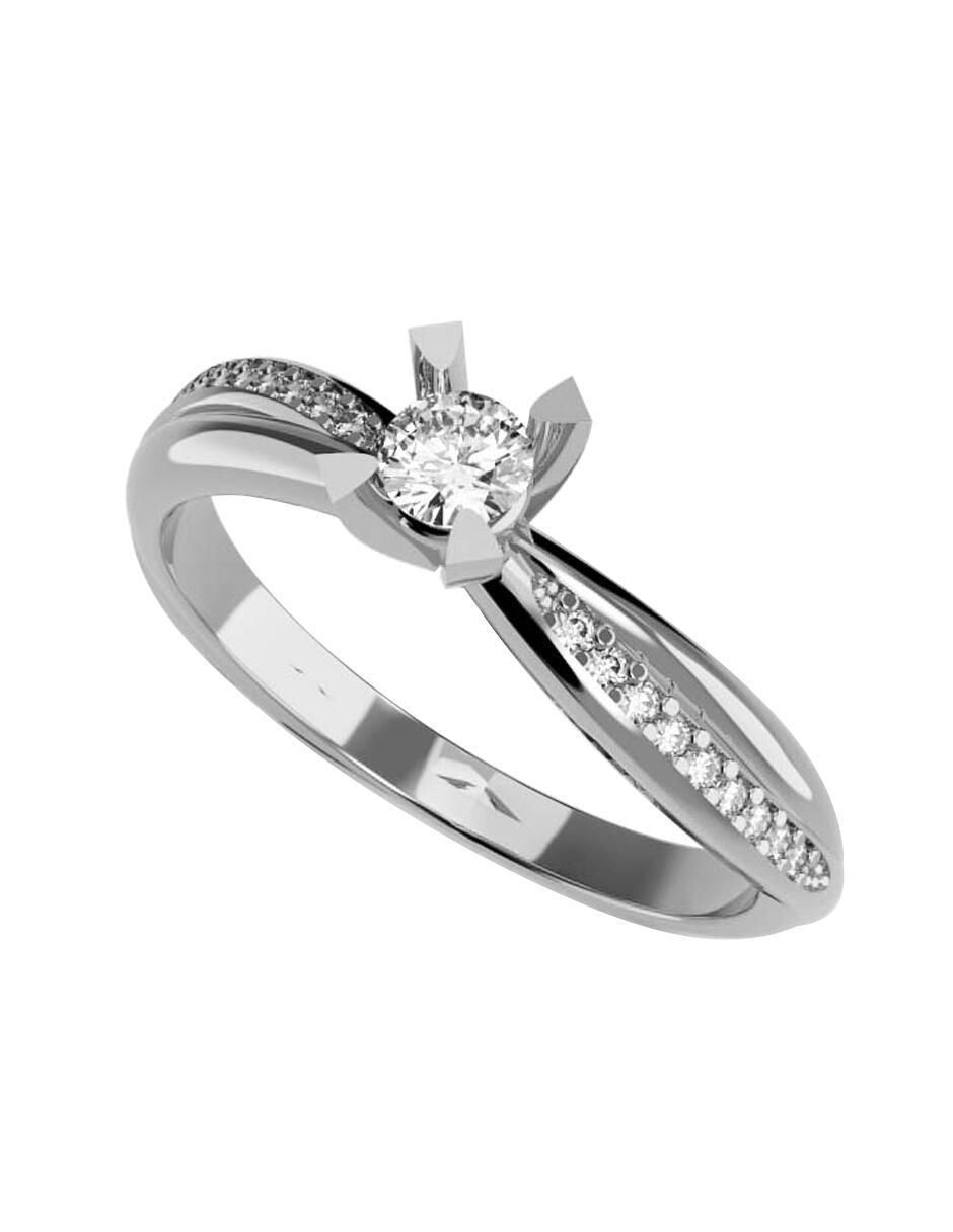 Anillo de compromiso de oro 14 k 1