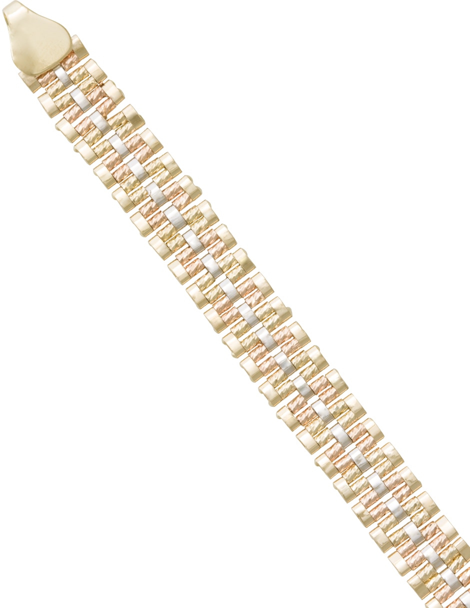 Pulsera de oro 14 K con acabado brillante 2