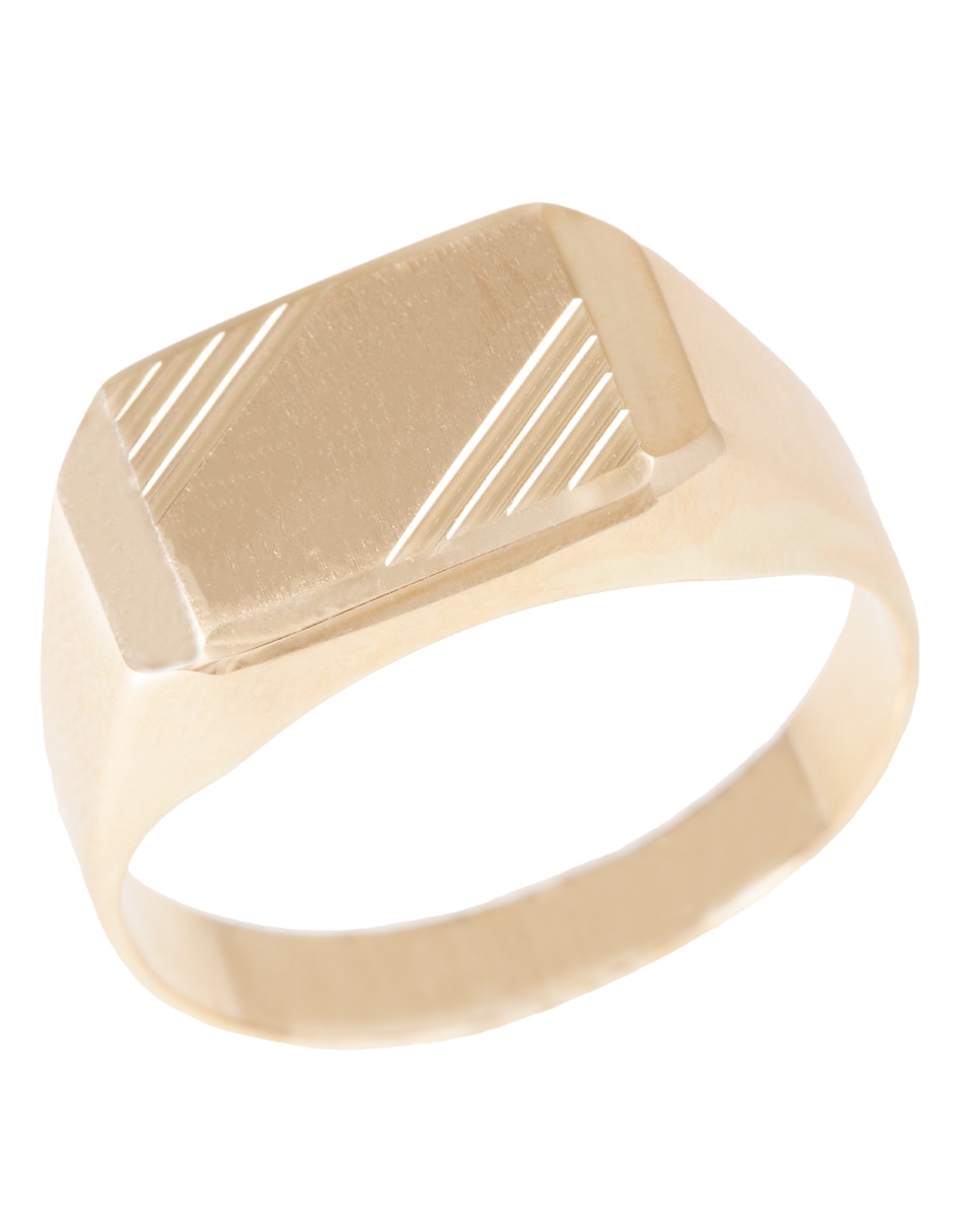 Anillo de oro mate