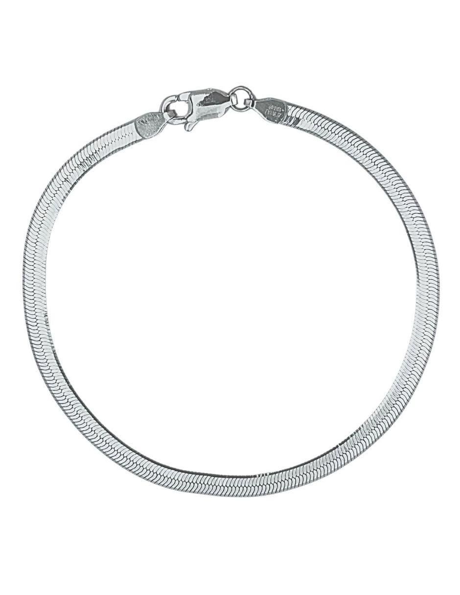 Pulsera de plata P 925 con acabado lustre