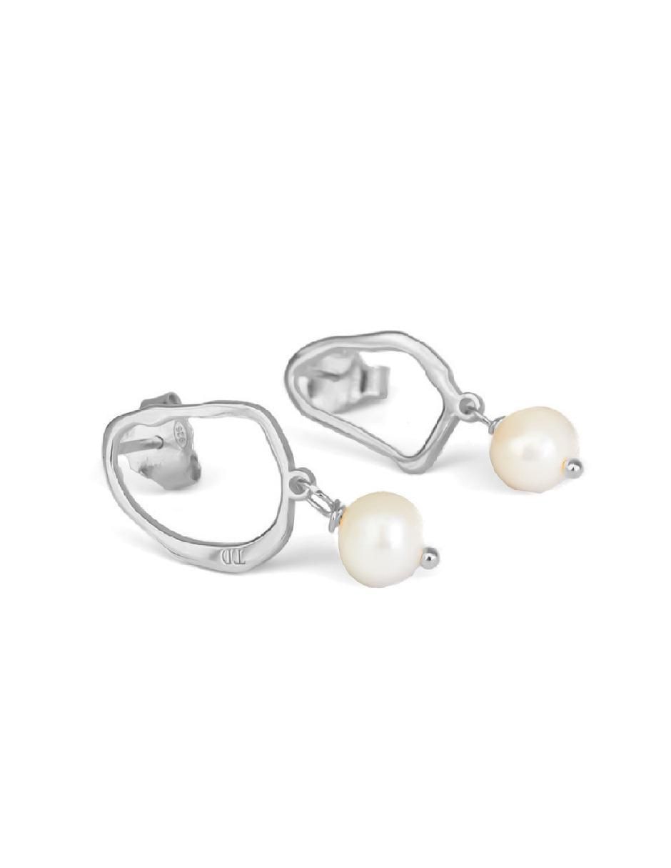 Broqueles "de (si aplica)" redonda sin temática teresa díaz joyería mexicana flowing with nature "de" plata p 925 "con acabado" baño oro perla