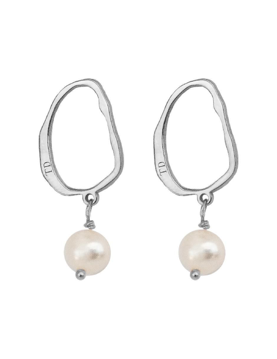 Broqueles "de (si aplica)" redonda sin temática teresa díaz joyería mexicana flowing with nature "de" plata p 925 "con acabado" baño oro perla