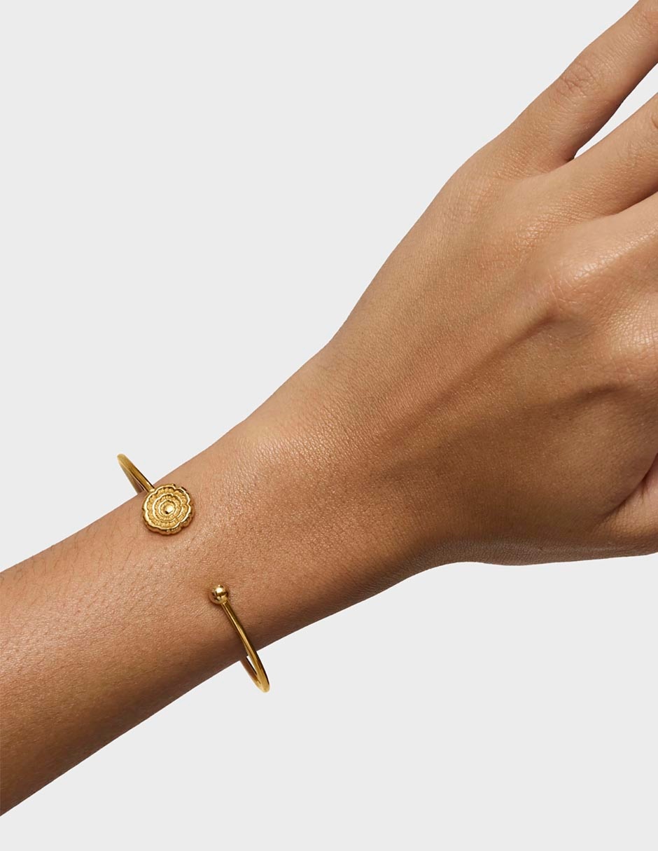 Pulsera de plata P 925 Cachito Mio con acabado baño de oro 4