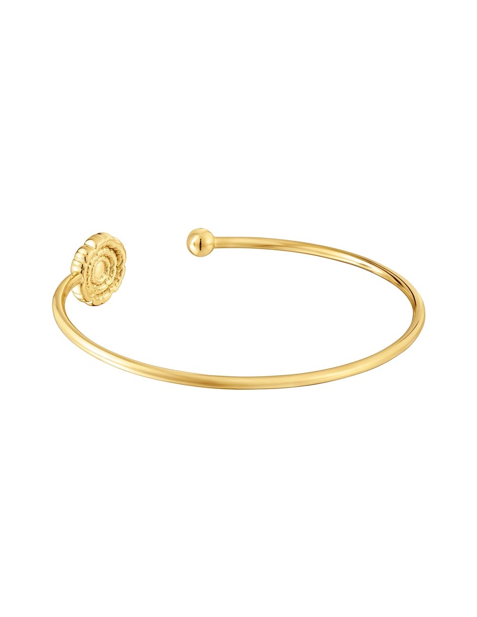 Pulsera de plata P 925 Cachito Mio con acabado baño de oro 5