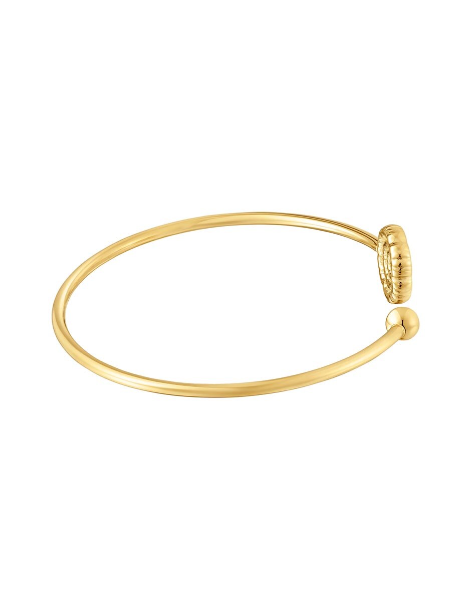 Pulsera de plata P 925 Cachito Mio con acabado baño de oro 6