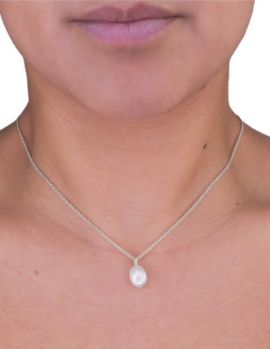 Collar con dije "de (si aplica)" ninguna teresa díaz joyería mexicana tesoros del océano "de" plata p 925