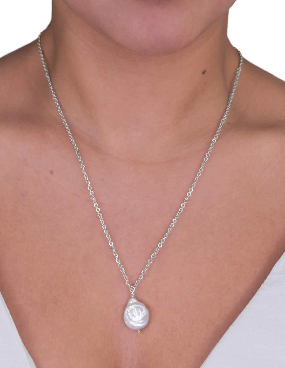 Collar con dije "de (si aplica)" ninguna teresa díaz joyería mexicana tesoros del océano "de" plata p 925