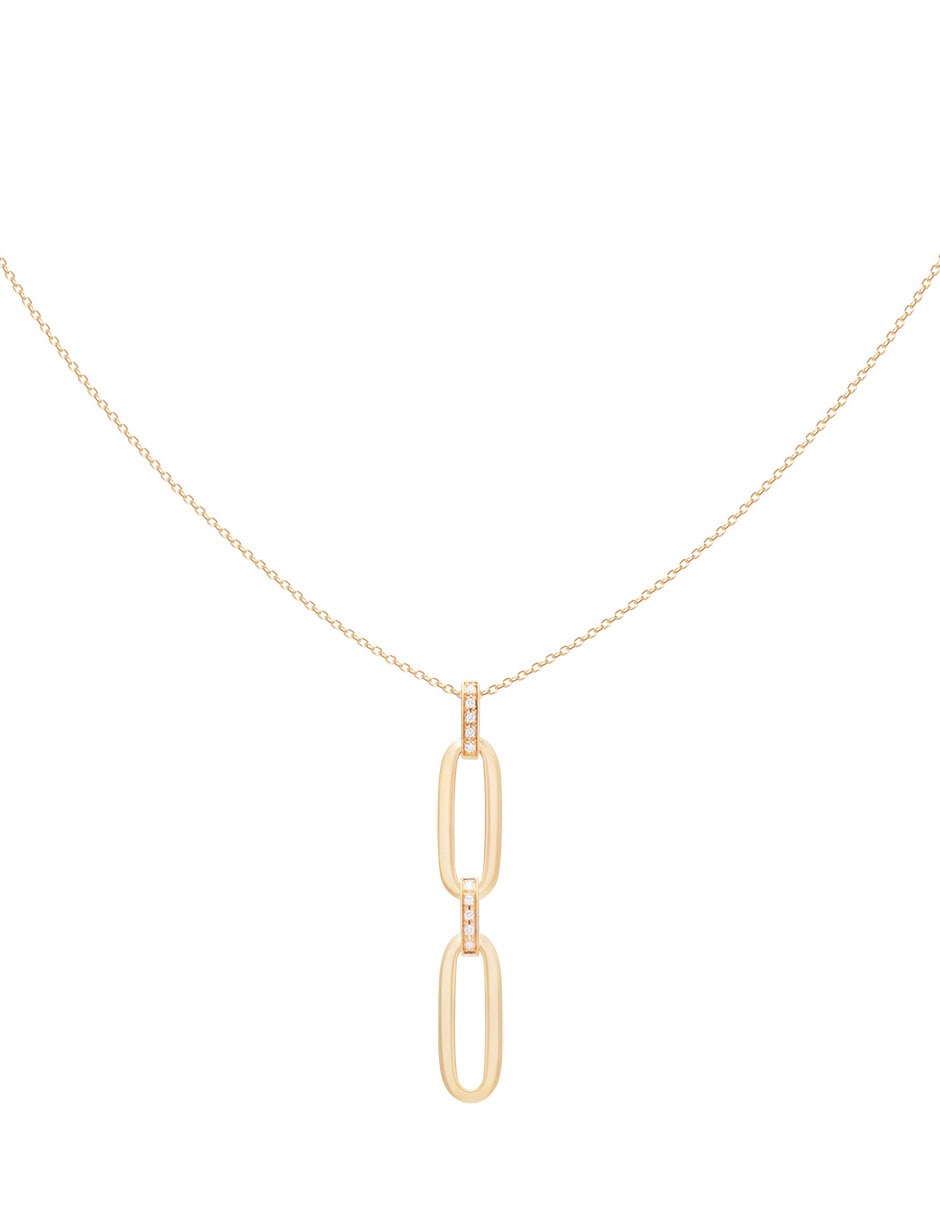 Collar de eslabones de oro amarillo 14 K