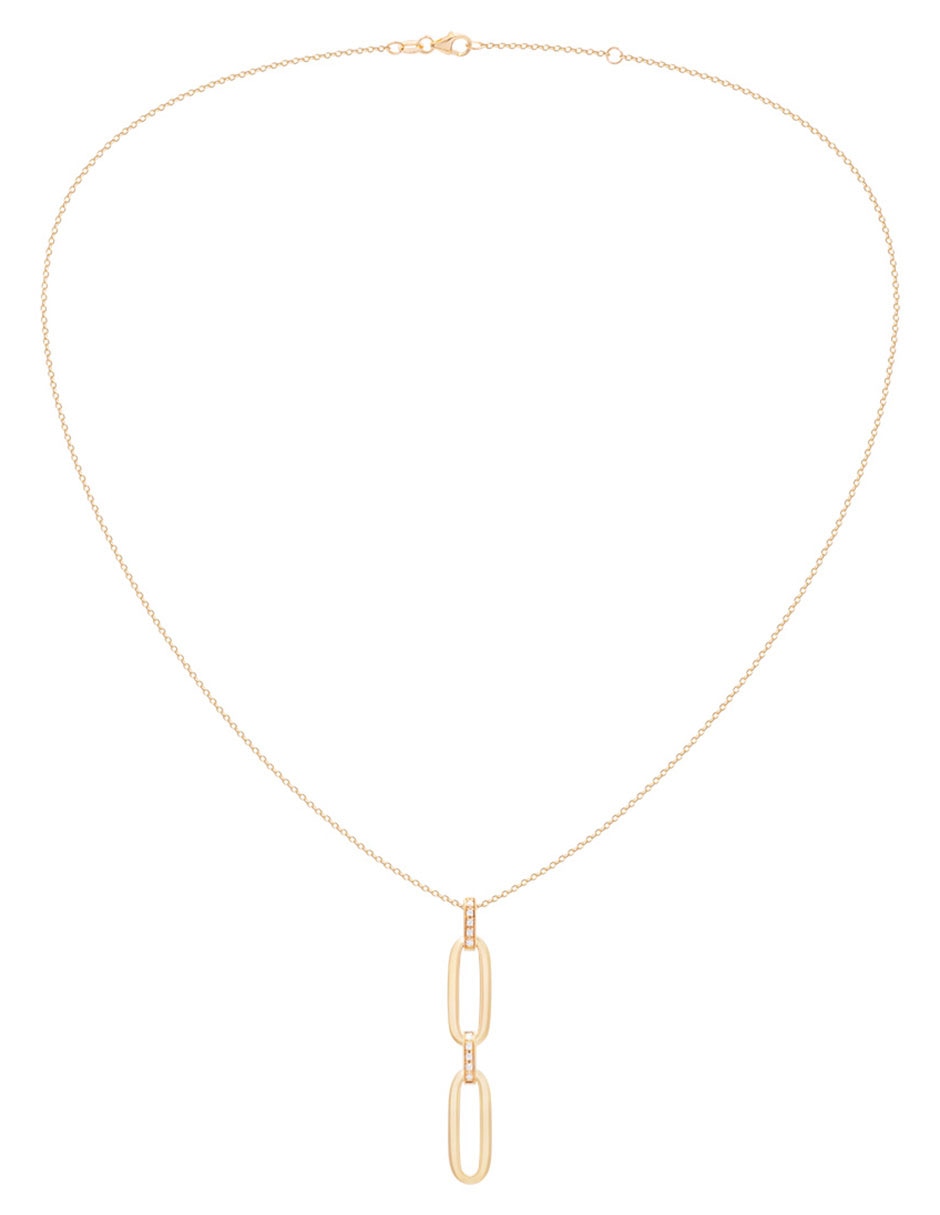 Collar de eslabones de oro amarillo 14 K 2