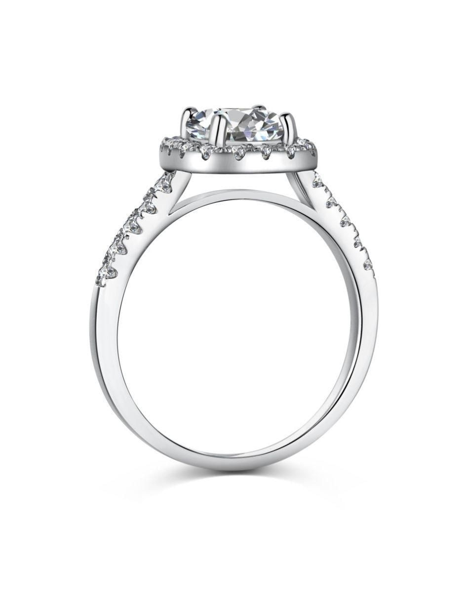 Anillo de compromiso de plata P 925 zirconia 3