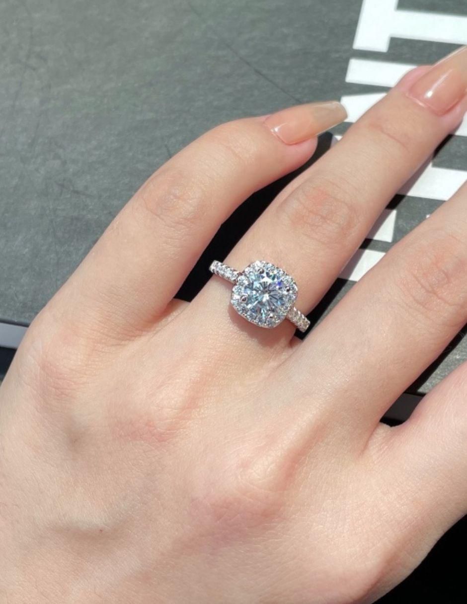 Anillo de compromiso de plata P 925 zirconia 5