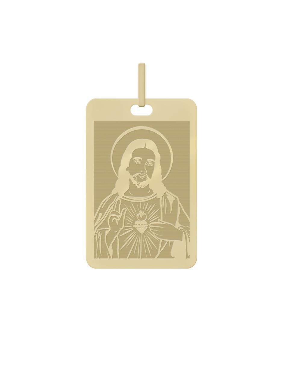 Dije de virgen de oro amarillo 14 K 2