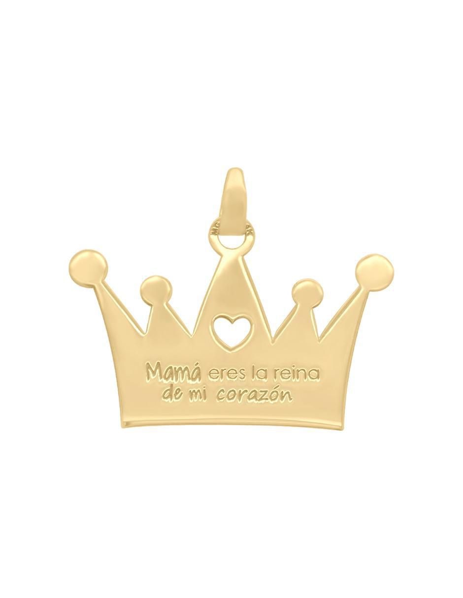 Dije de corona selene de oro amarillo 14 K Dije de corona selene de oro amarillo 14 K