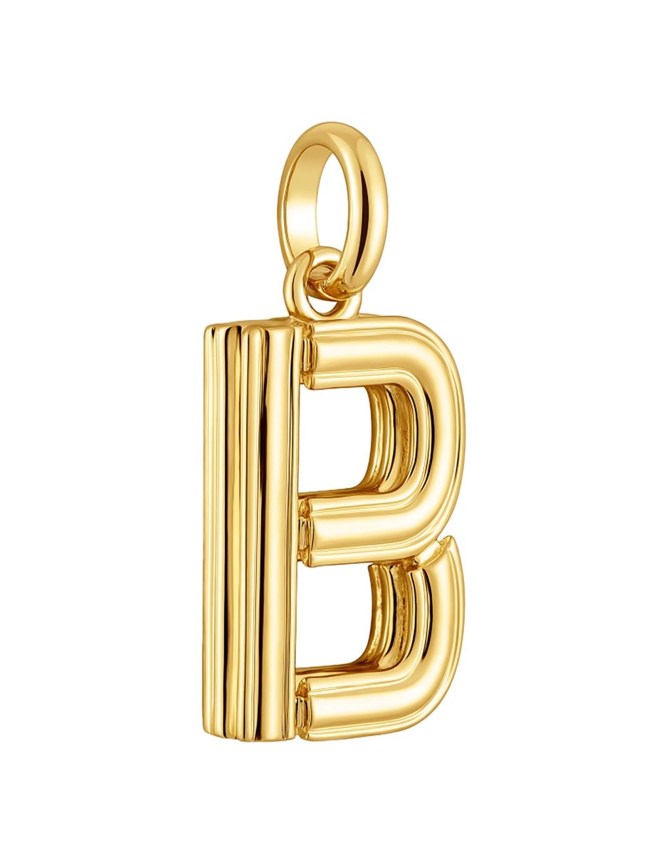 Dije de letra b alphabet de plata P 925 2