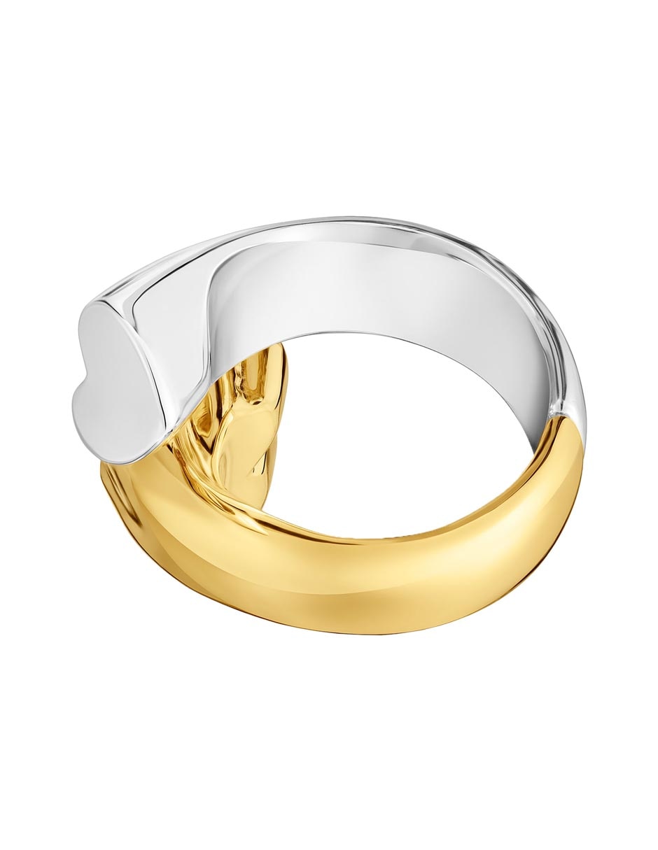 Anillo de oso de plata P 925 con acabado baño de oro 3