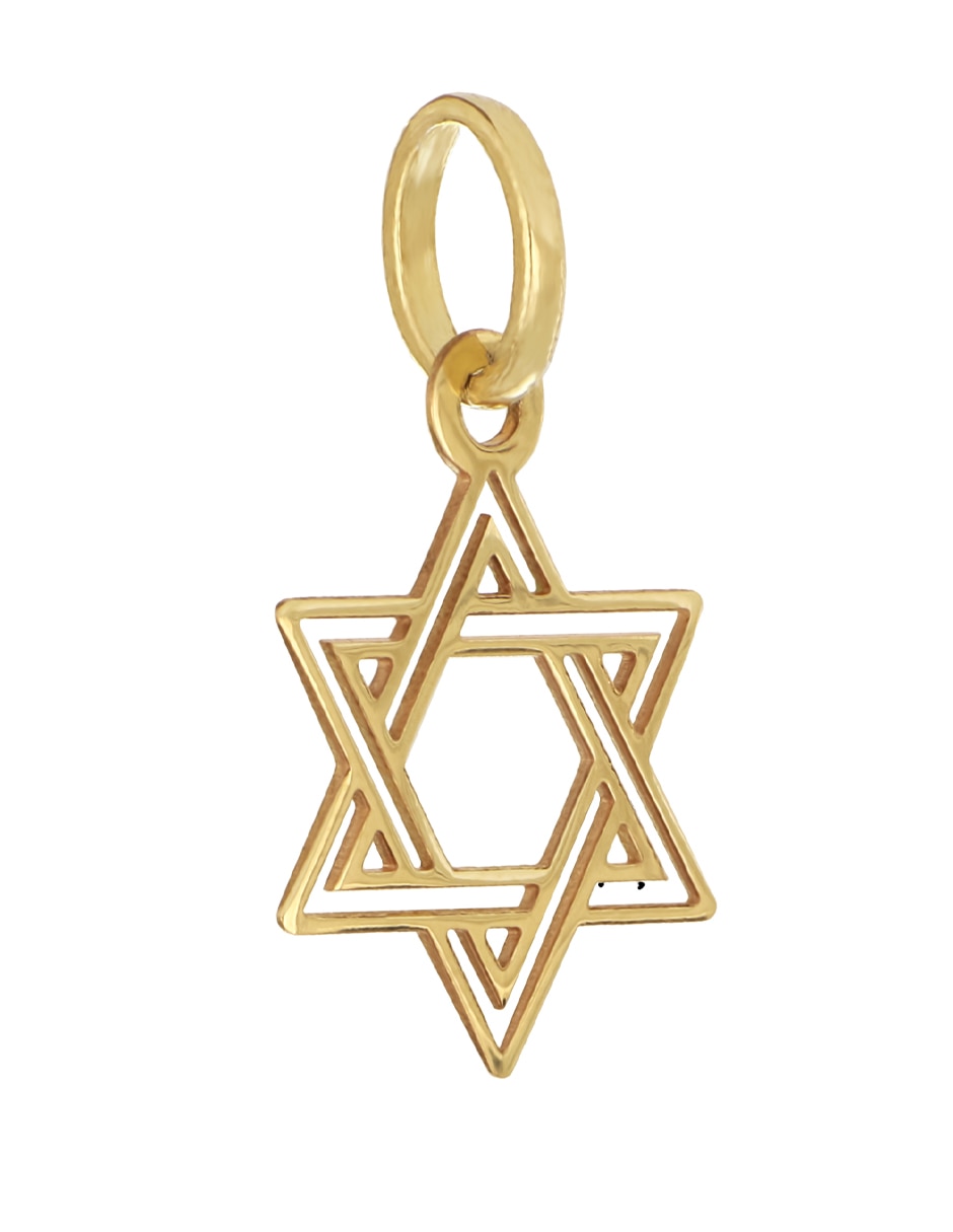 Dije de estrella de oro amarillo 14 K 2