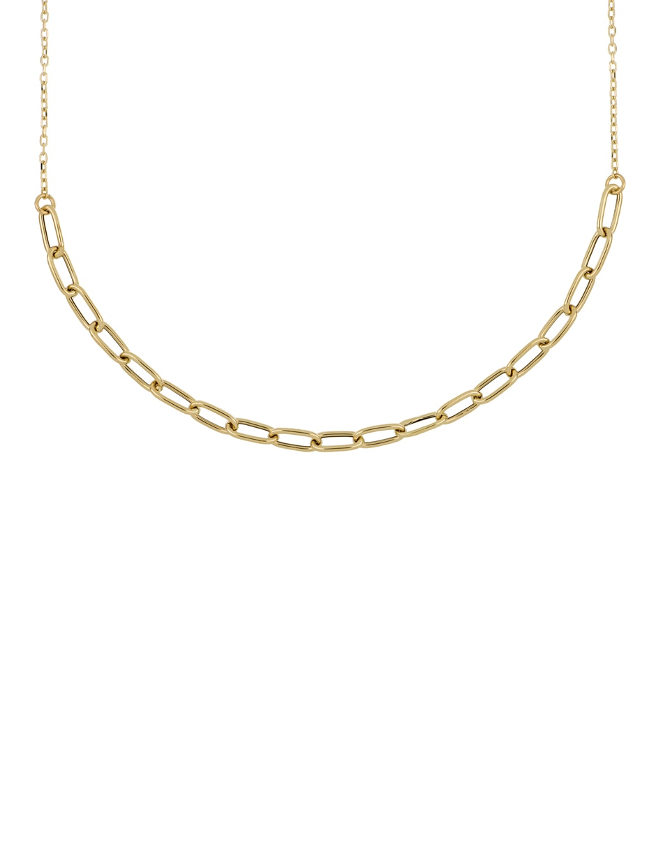 Gargantilla de eslabones de oro amarillo 14 K