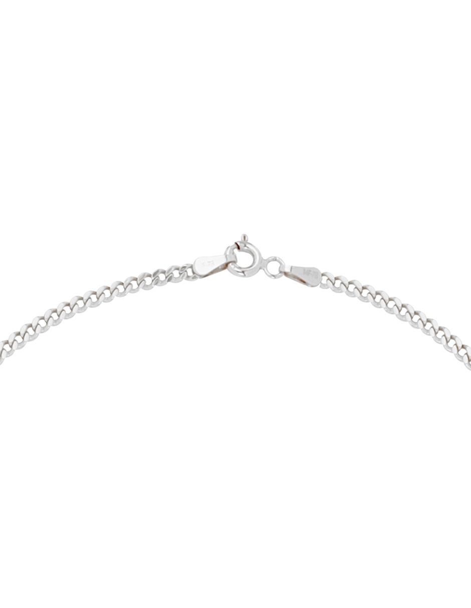 Collar de eslabones de oro blanco 14 K 2