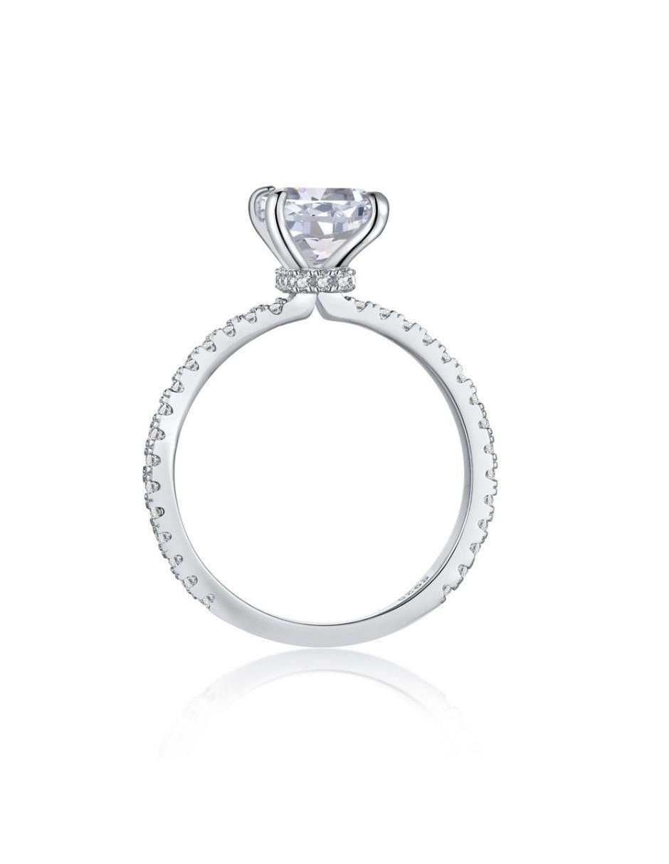 Anillo de compromiso de plata P 925 zirconia 2