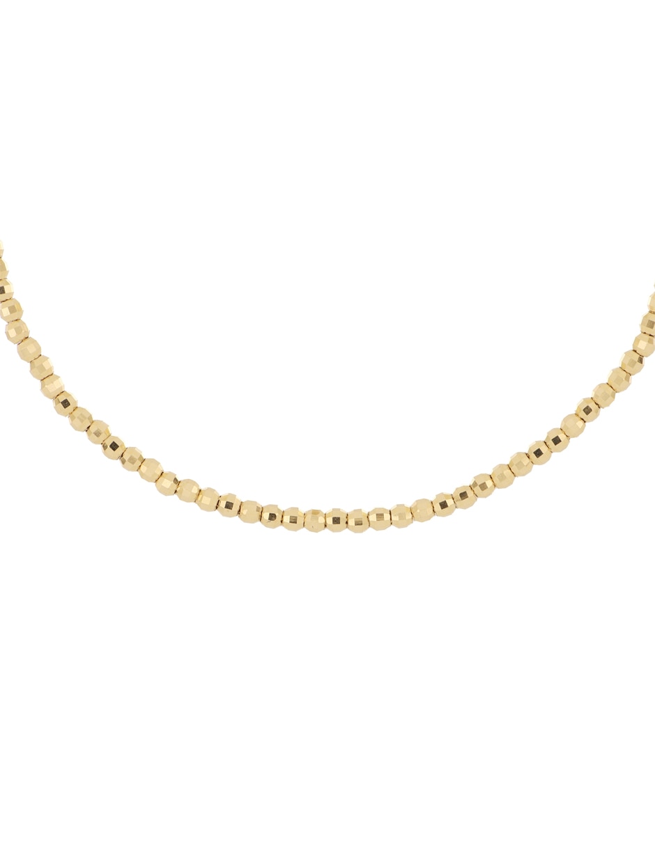 Pulsera de oro 14 K con acabado diamantado 2