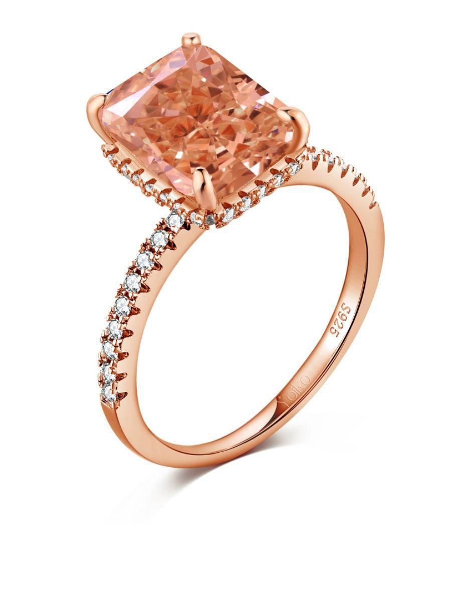 Anillo de compromiso de plata P 925 zirconia 2