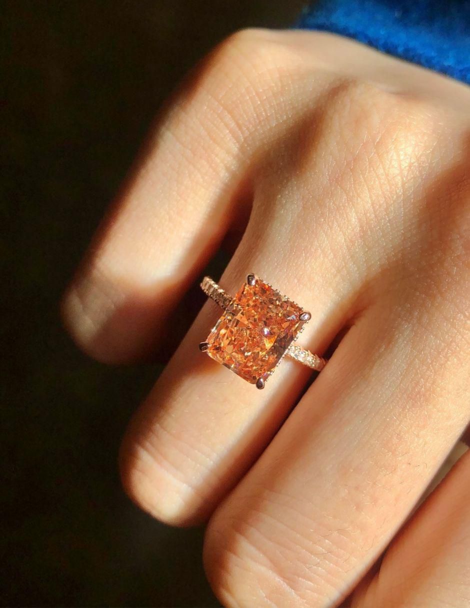 Anillo de compromiso de plata P 925 zirconia 4