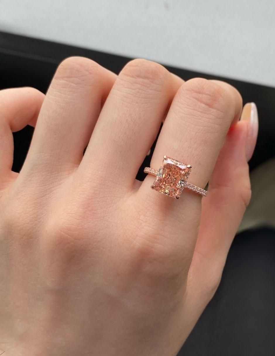 Anillo de compromiso de plata P 925 zirconia 5
